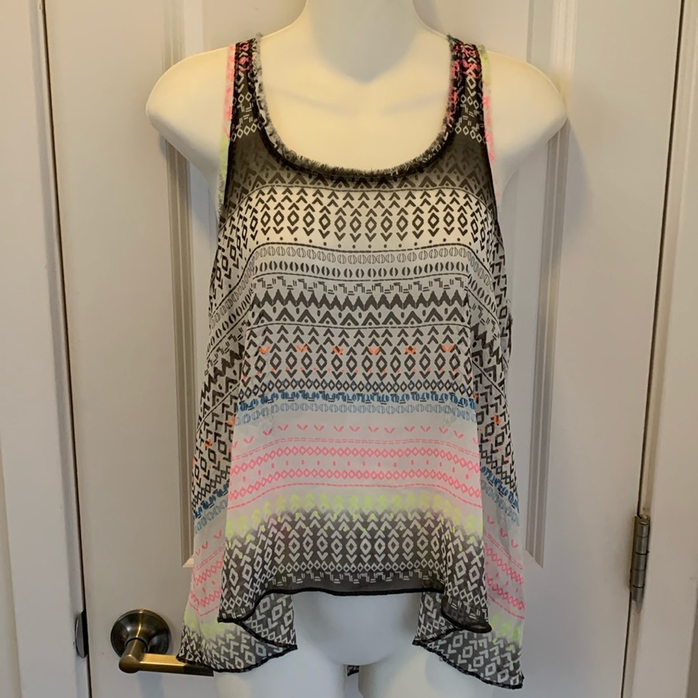 AEROPOSTALE SHEER RACERBACK TANK